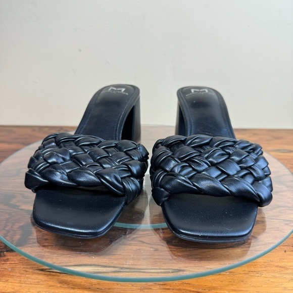 Marc Fisher Nahea Block Heel Sandals in black - Picture 8 of 16